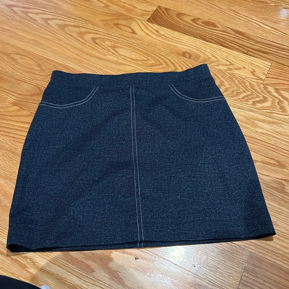 Jean mini skirt